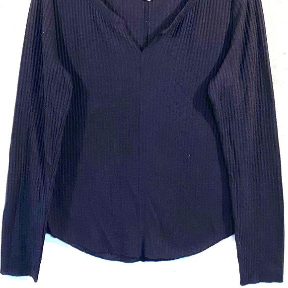 Aéropostale, EUC, Navy Blue, Long Sleeve, Henley, V Neck, Super Soft, Size XL - Picture 5 of 9